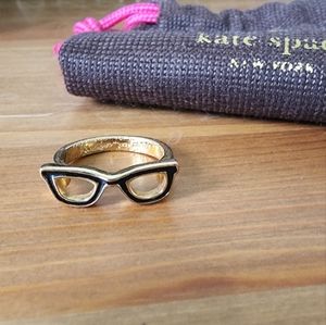 Kate Spade black frames ring size 8